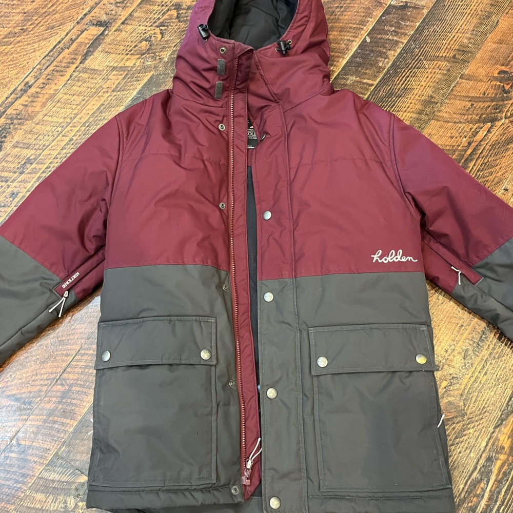 Holden Puffer Ski Snowboard Jacket Coat sz S Men’s Hood